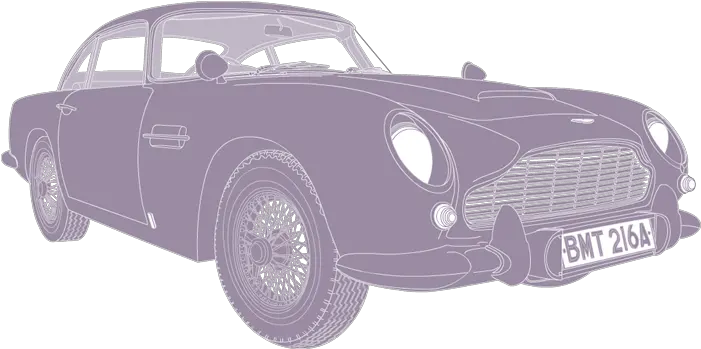 Aston Martin Db5 British Motoring Icons Aston Martin Db5 Png Side Profile Icon