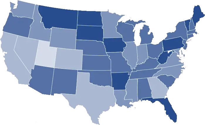 Coverage We Cover All Of The United States Progressive Supreme Location Png Usa Map Png