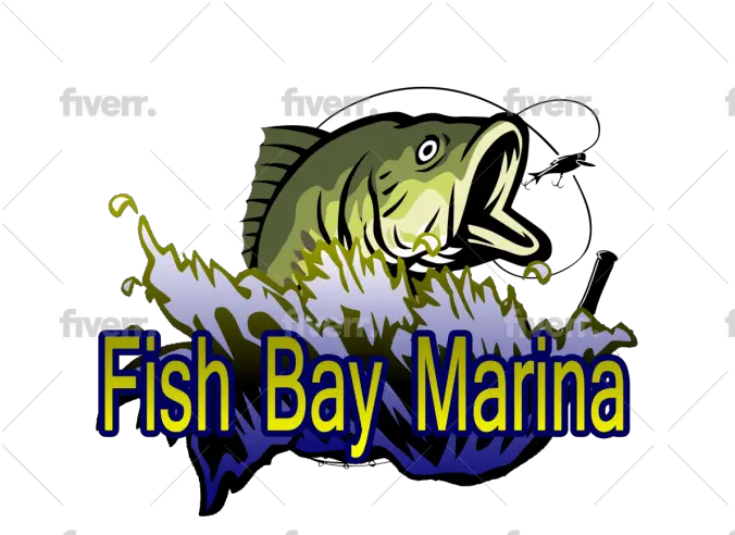 Make Creative Fishing And Huntingmountainclimbing Logo Pull Fish Out Of Water Png Bass Fish Logo