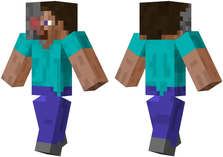 Terminator Minecraft Skins Detailed Minecraft Skin Png Terminator Face Png