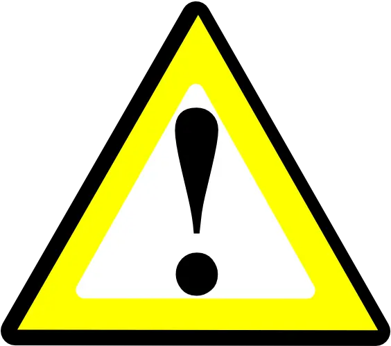 Yellow Warning Triangle Clipart Best Warning Icon Png Caution Icon Vector