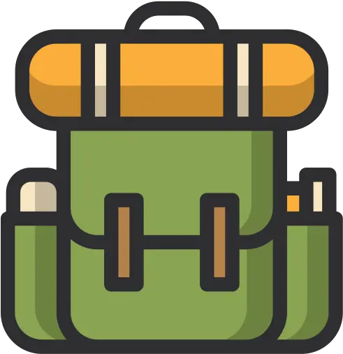 Backpack Icon Of Colored Outline Style Available In Svg Backpack Icon Png Backpack Png