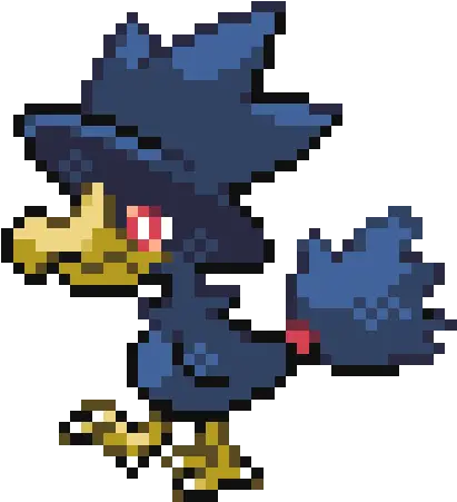 Santa Comes To Town In Clara Murkrow Gen 4 Sprite Png Gengar Sprite Icon