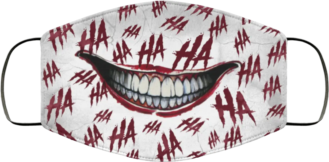 Ha Washable Reusable Custom U2013 Printed Cloth Face Mask Cover Joker Face Mask Face Masks Ha Ha Png Joker Mask Png