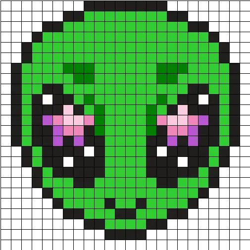 Alien Perler Bead Pattern Sprites Characters Fuse Paladin Soul Knight Png Bead Icon