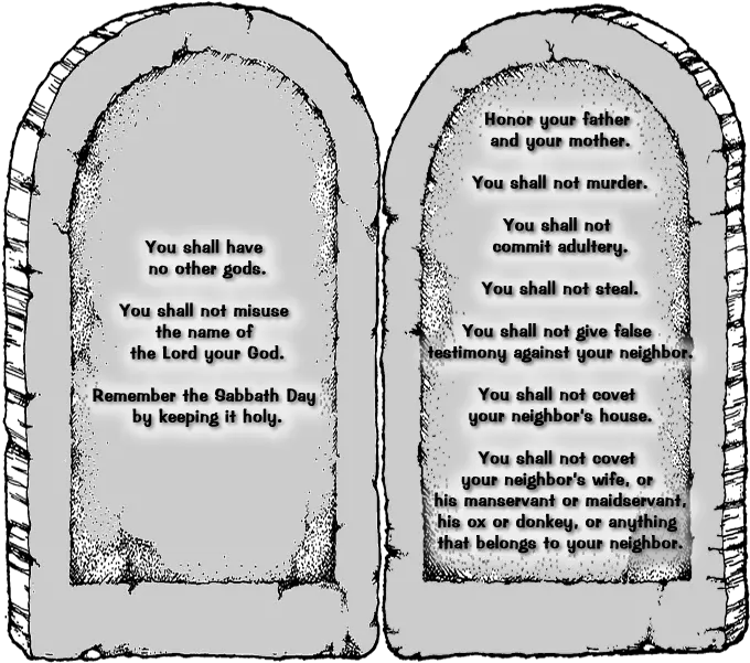 Ten Commandments 10 Commandments Transparent Png Ten Commandments Png