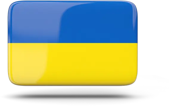 Rectangular Icon With Shadow Illustration Of Flag Ukraine Horizontal Png Rectangle Icon