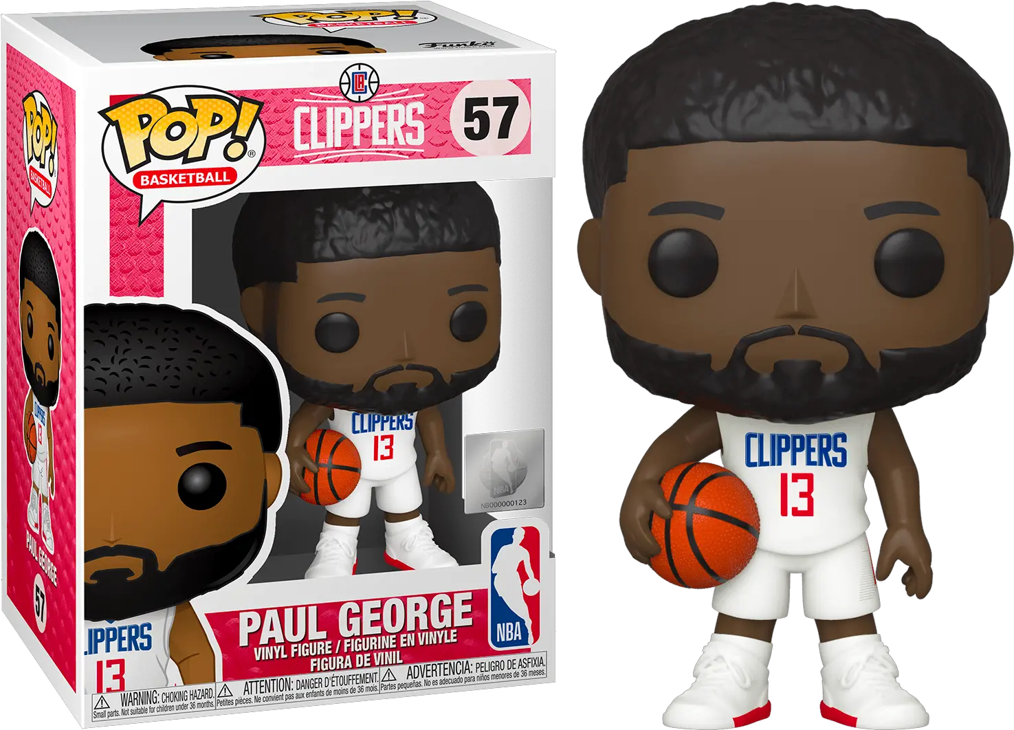 Nba U2013 Anthony Davis Oklahoma City Thunder Funko Pop Vinyl Figure Paul George Funko Pop Png Anthony Davis Png