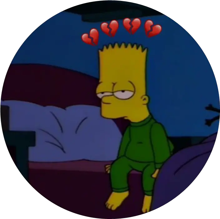 Download Bart Character Fictional Sadness Simpson Cartoon Bart Simpson Mood Png Character Png