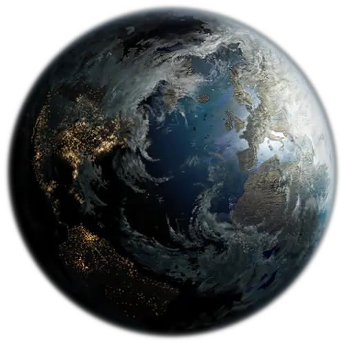 Glowing Earth Png