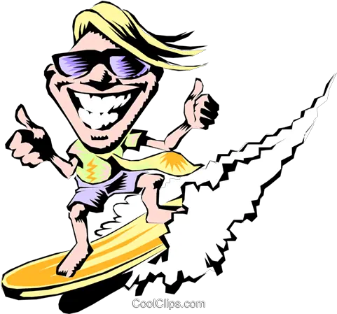 Cartoon Surfer Royalty Free Vector Clip Art Illustration Surfer Cartoon Png Surfer Png