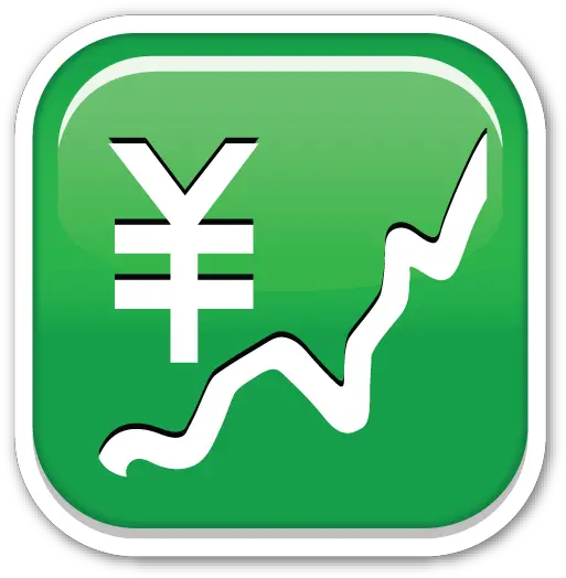 Chart With Upwards Trend And Yen Sign Emojis Emoji Sagittarius Sign Emoji Transparent Png Yen Logo