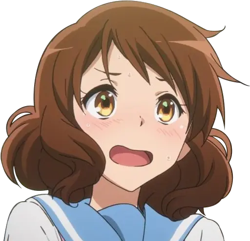 53814121 U003eu003e Anime Shocked Face Transparent Full Size Shock Blush Face Png Shocked Face Png