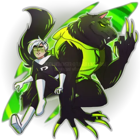 Download Dannymay Day Fifteen Wulf Danny Phantom Fanart Cartoon Png Danny Phantom Png