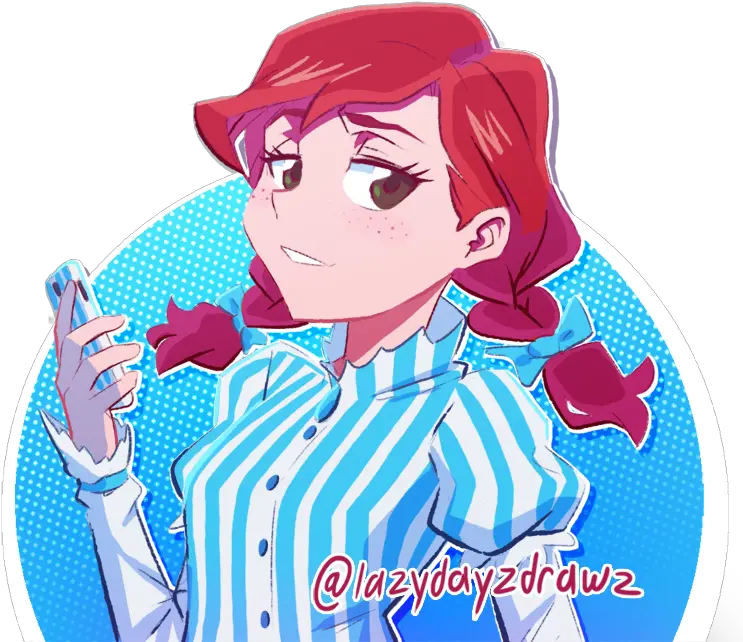 I Can Absolutely Get Behind Smug Anime Fast Food Anime Png Wendys Logo Png