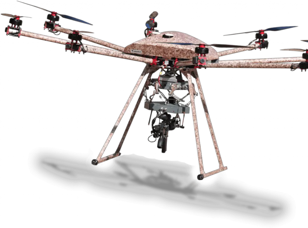 Stabilized Drone With Machine Gun And Grenade Launcher Tikad Drone Png Drone Png