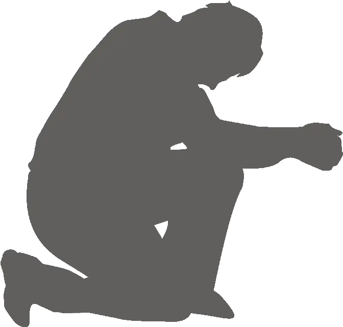 Need Help Calvary Evangelical Free Church Man Kneeling Silhouette Png Prayer Icon