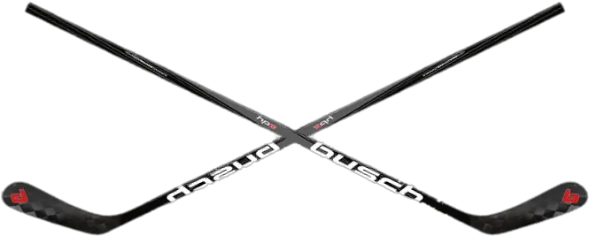 Busch Crossed Ice Hockey Sticks Ice Hockey Black Stick Png Hockey Stick Transparent