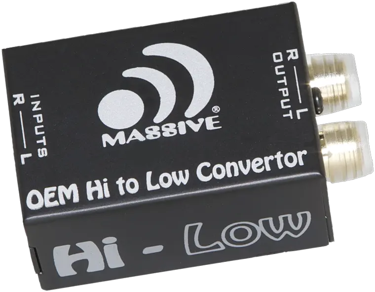 Hi Low 2 Channel Hilow To Rca Converter Massive Audio Png Rca Icon