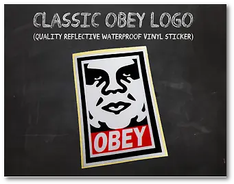 Reflective Vinyl Car Suprem Decal Language Png Obey Logo