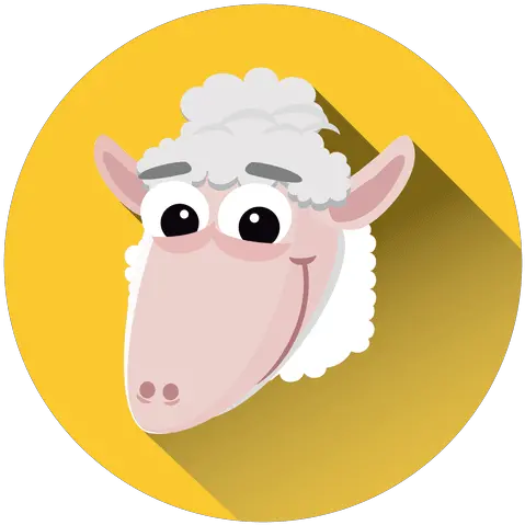 Sheep Cartoon Circle Icon Animal Icon Circle Png Sheep Icon