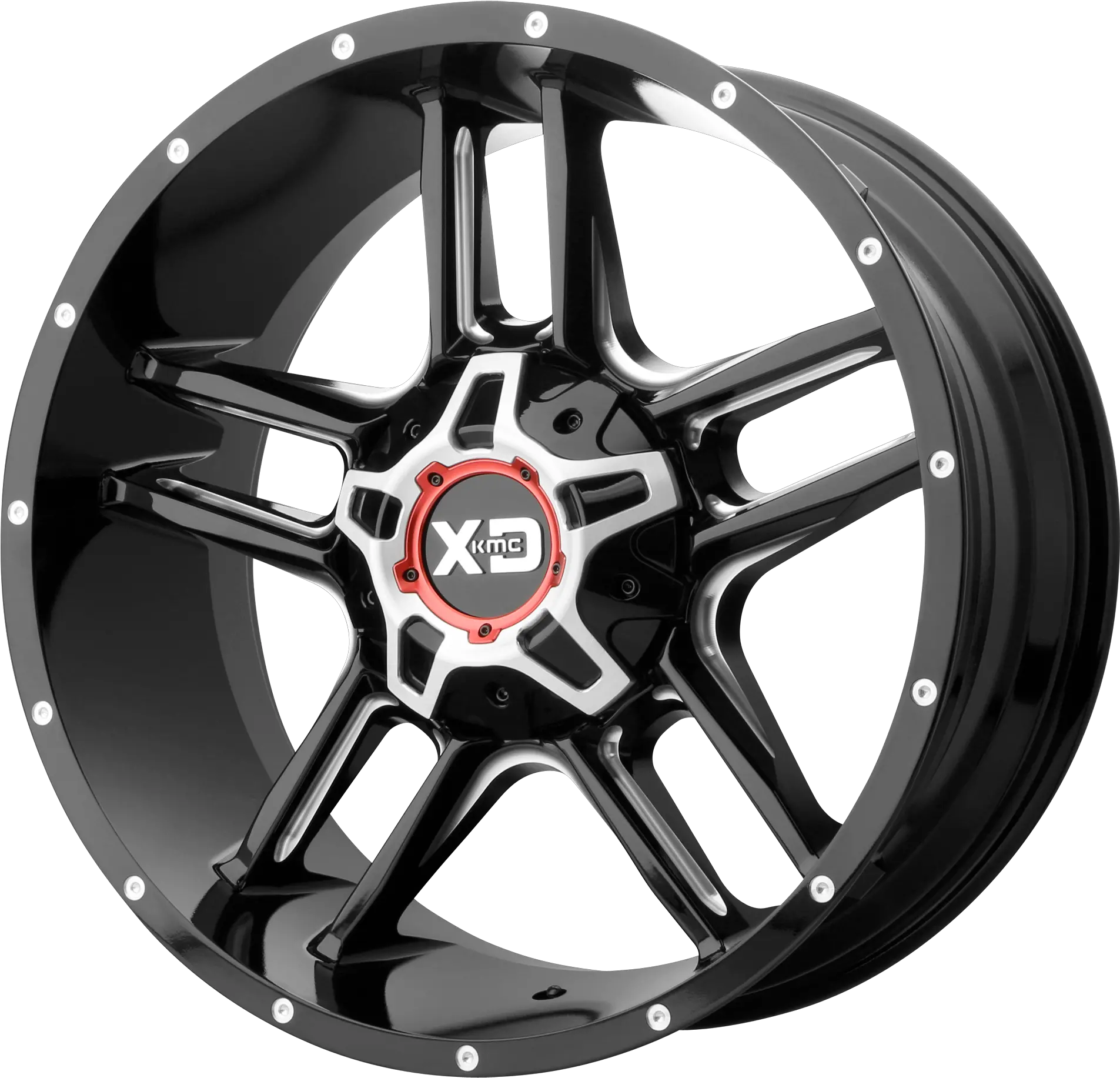 Clamp 20x9 8x16510 Gloss Black Milled 0 Mm Xd Series Kmc Wheels Png Thompson Centerfire Icon