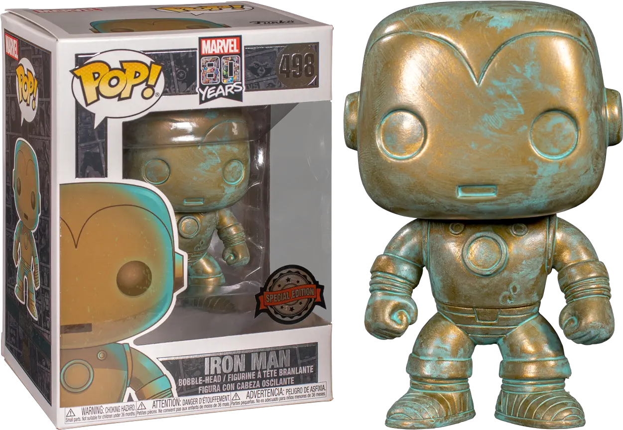 Marvel Universe Iron Man Pop Vinyl Figure 04 Classic Comic Iron Man Patina Funko Pop Png Iron Man Comic Png png
