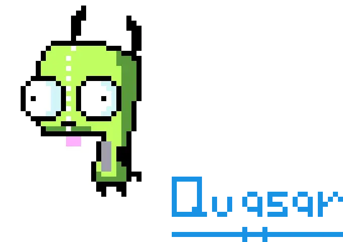 Invader Zim Invader Zim Gir Pixel Art Png Gir Png