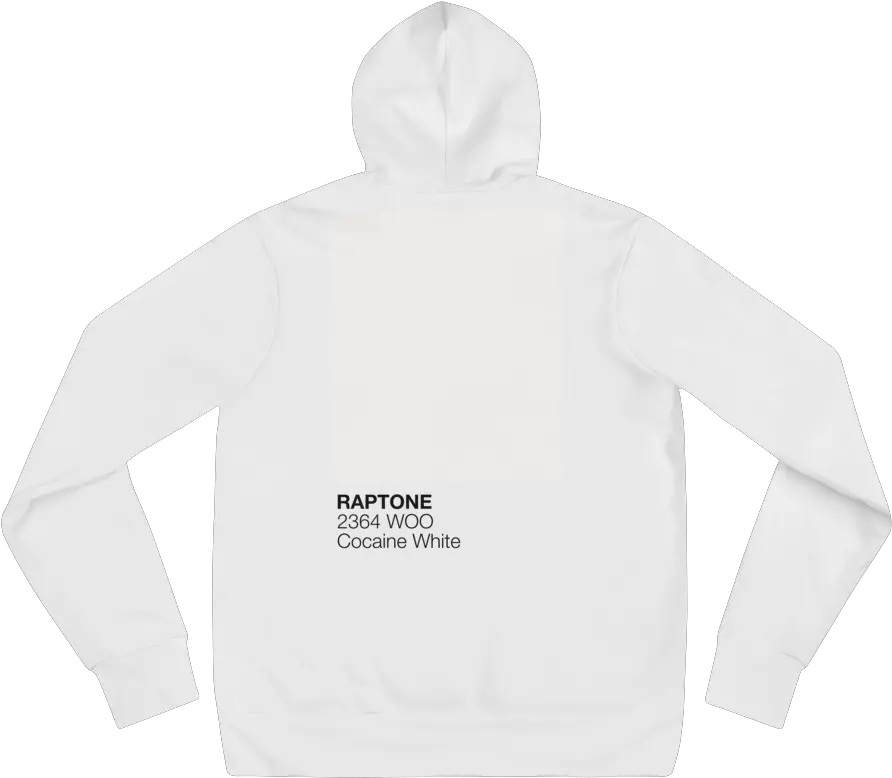 Raptone Cocaine White Unisex Hoodie U2014 Tmd Creative Studio Hoodie Png Cocain Png