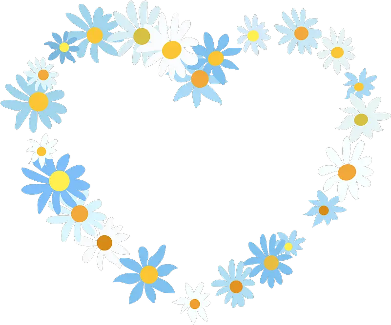 Floral Heart Clipart Free Download Transparent Png Creazilla African Daisy Clipart Png