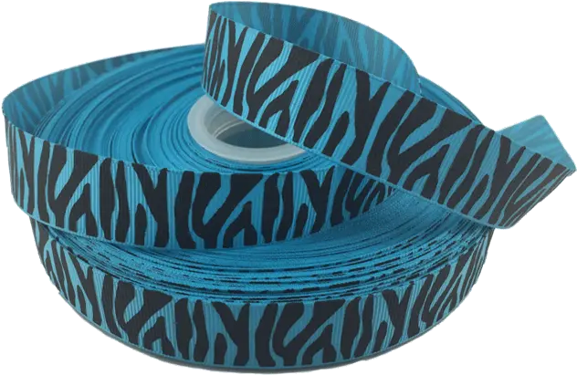 Blue Zebra Grosgrain Ribbon 78 Tiger Striped Rqc Supply Couch Png Tiger Stripes Png