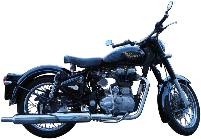 Bike Motorbike Biker Royal Enfield Classic 500 Chrome Png Biker Png