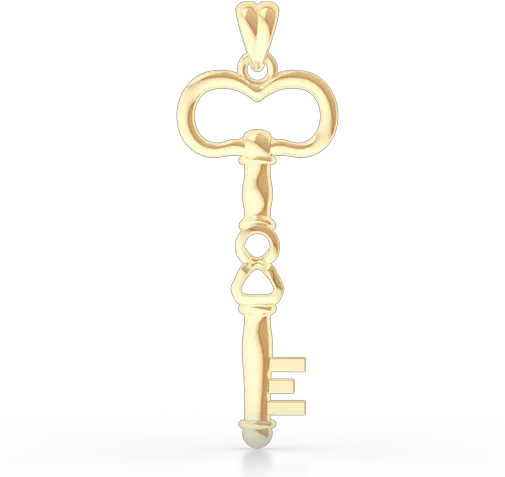 Classic Skeleton Key Pendant Necklace Bashert Jewelry Solid Png Skeleton Hand Icon