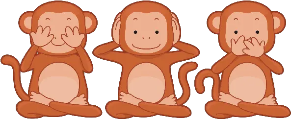 Library Of Wise Monkey Png Transparent Files Three Wise Monkeys Clipart Cute Monkey Png