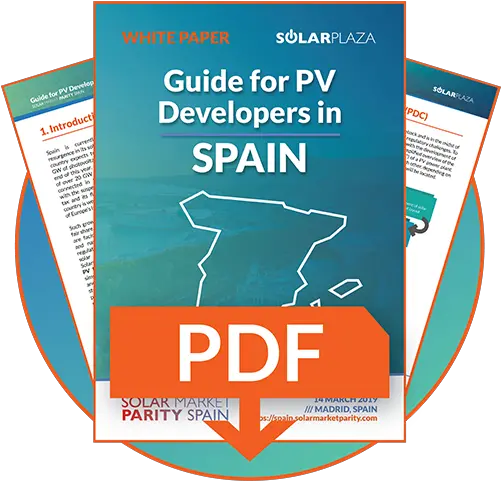 Guide For Pv Development In Spain U2014 Solar Market Parity Poster Png Spain Png