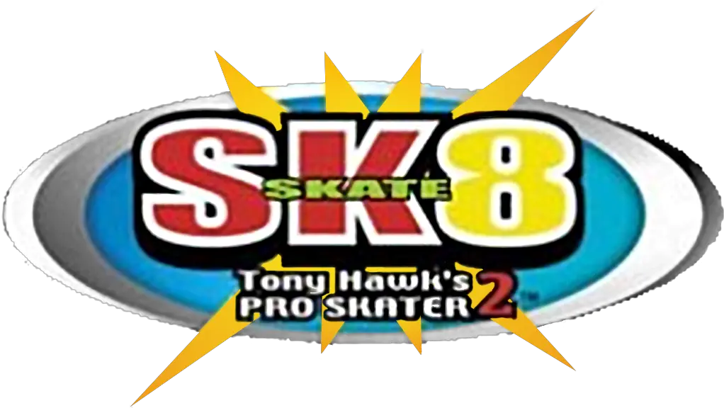 Download Hd Sk8 Tony Hawku0027s Pro Skater 2 Logo Transparent Language Png Tony Hawk Png