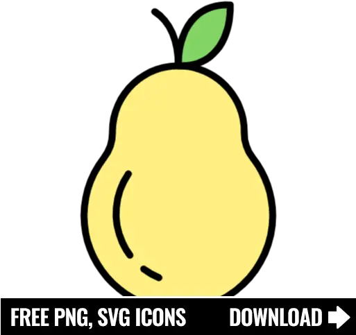 Free Pear Icon Symbol Png Svg Download Fruits Icon Fresh Produce Icon