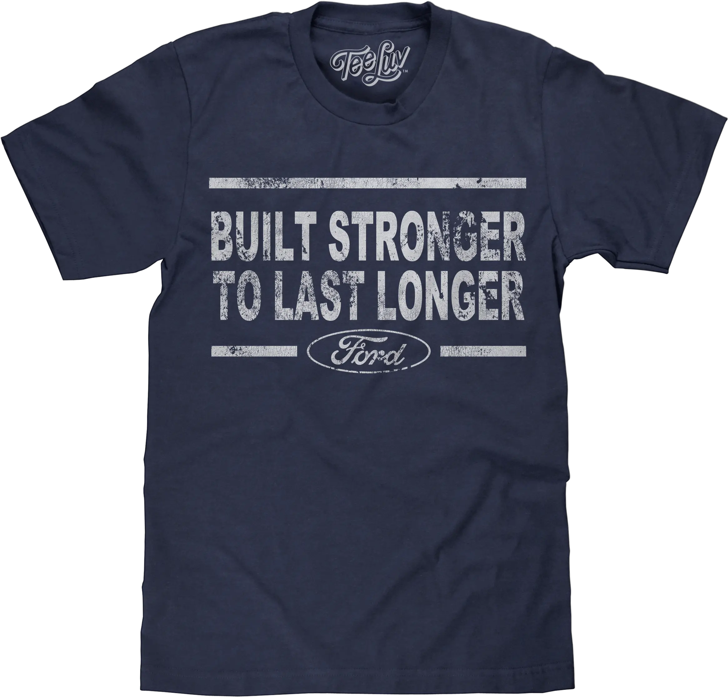 Built Stronger Ford Logo T Shirt Navy Unisex Png Ford Logo Font