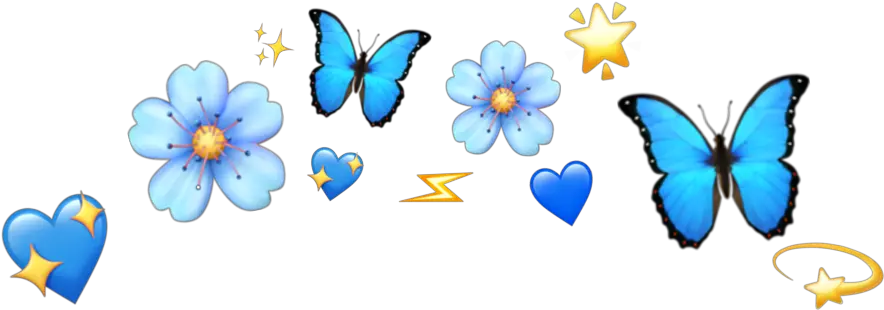 Butterfly Blue Butterfly Emoji Png Butterfly Emoji Png png