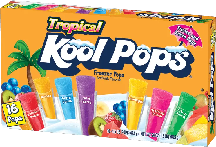 Kool Pops 16ct15oz Tropical Kool Aid Ice Pop Png Kool Aid Png