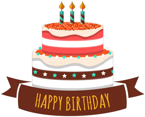 Happy Birthday Cake Candle Fire Star Heart Sticker Cake Happy Birthday Png Birthday Candle Png