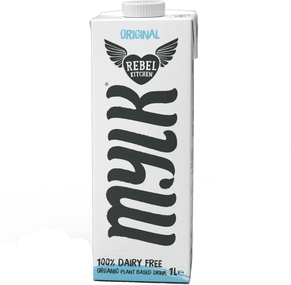 Rebel Kitchen Dairy Free Mylk Original 1l Rebel Kitchen Whole Mylk Png Milk Splash Png