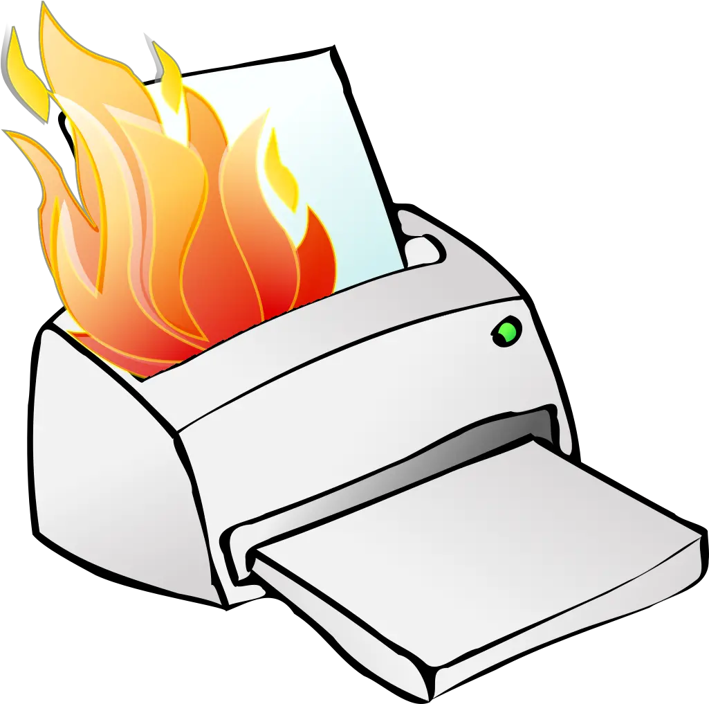 Printer Burning Svg Clip Arts Download Download Clip Art Printer Clip Art Png Burning Png