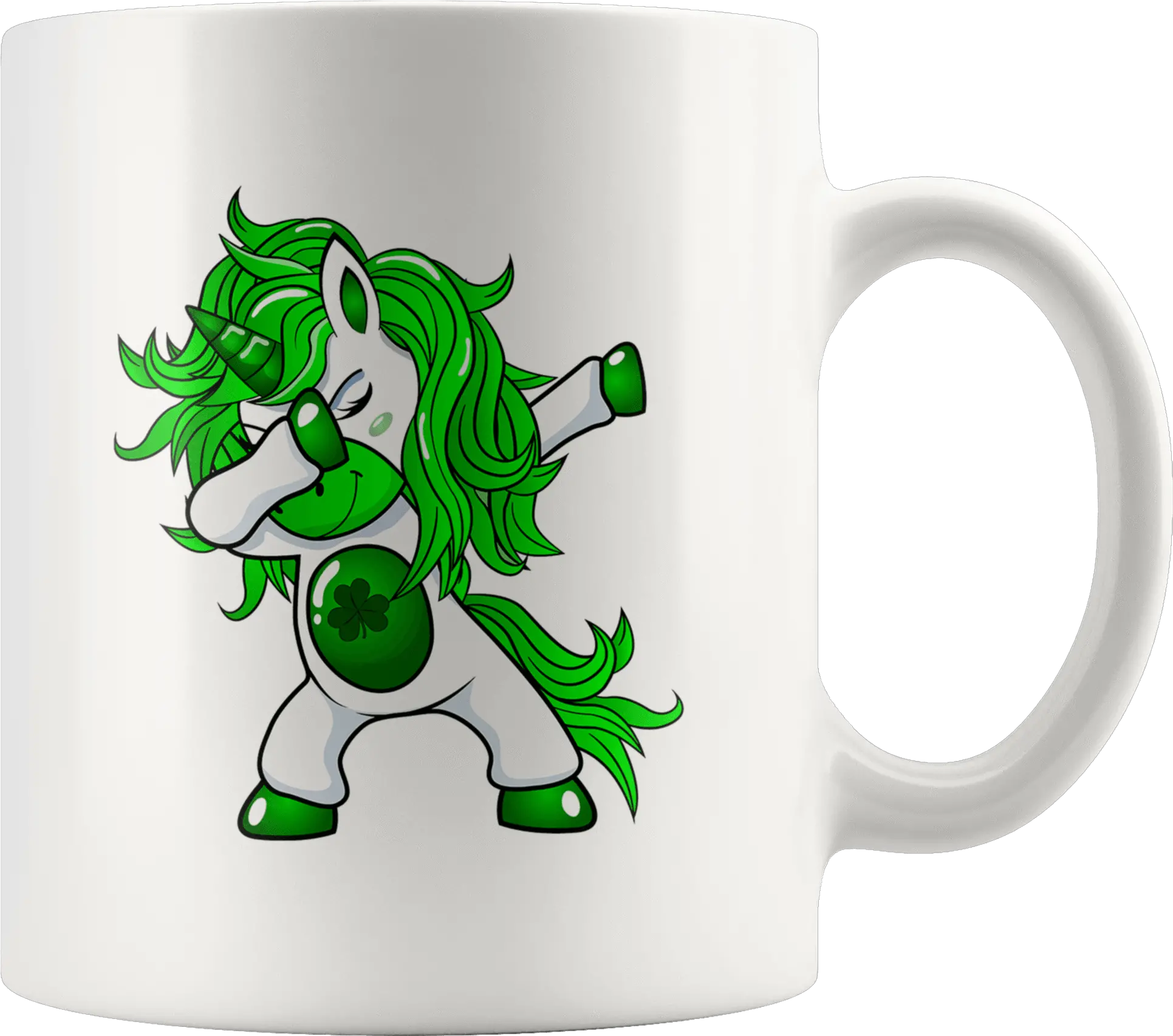 Lepricorn Dabbing Unicorn Leprechaun St Patricks Day White Mug Png Dabbing Unicorn Png