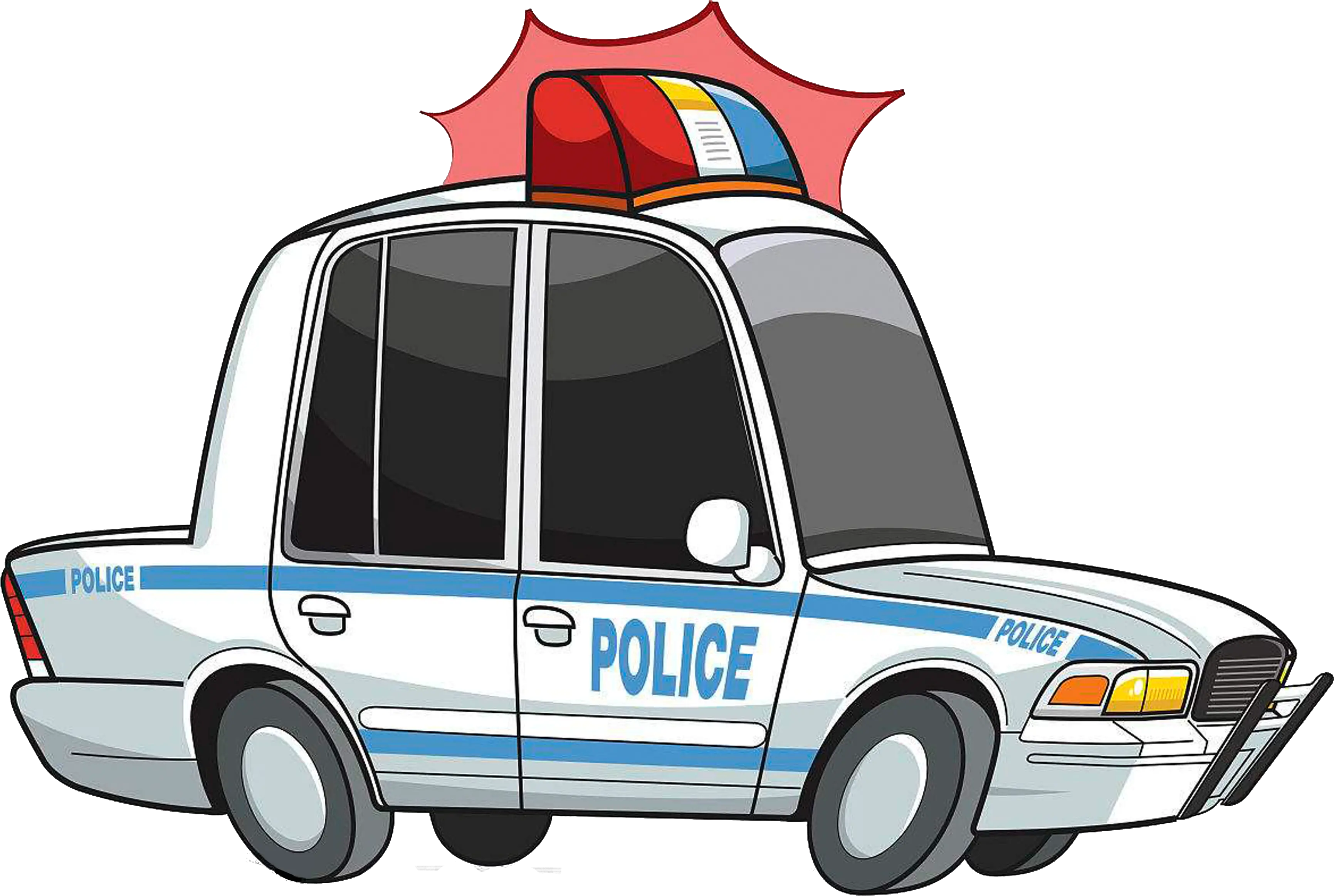 Chase A Warning Light Cartoon Police Car Chase Full Size Cartoon Cop Car Png Chase Png