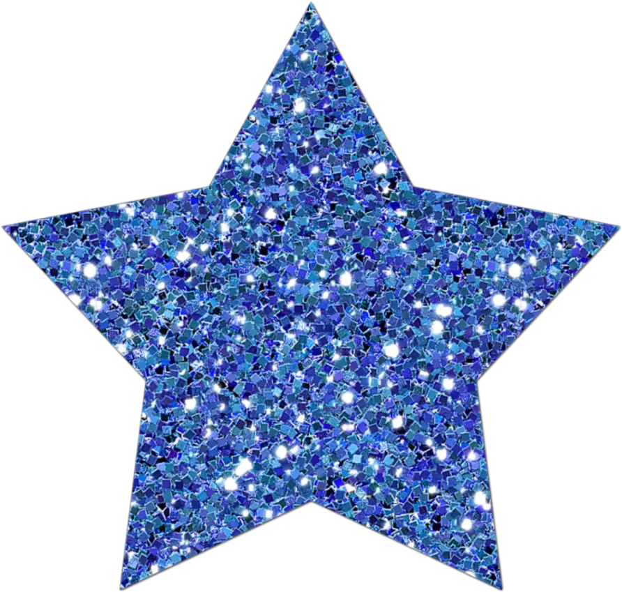 Mq Blue Stars Star Glitter Sticker By Marras Blue Glitter Star Png Glitter Stars Png