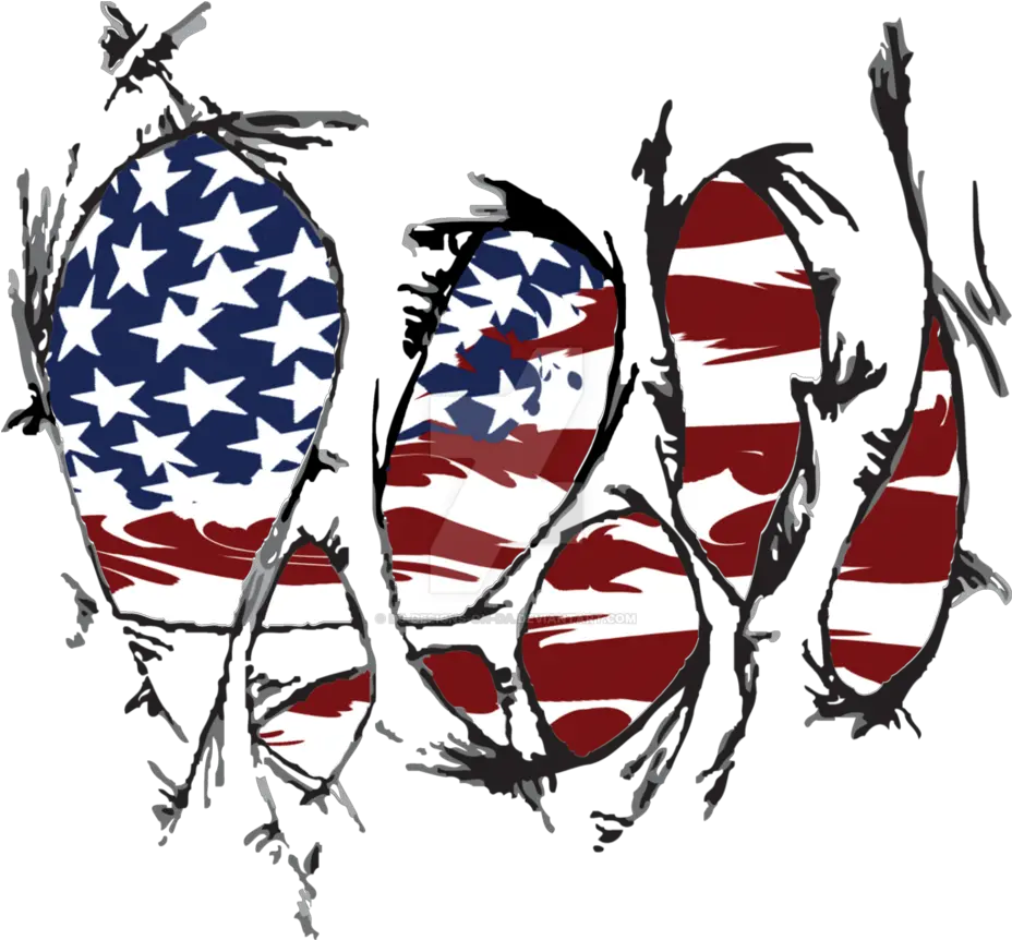 Torn American Flag By Torn Union Jack Png Clipart Full Tattered American Flag Drawing Torn Png