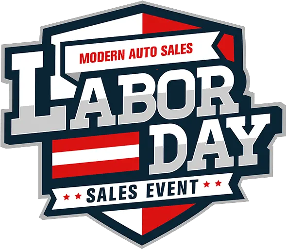 Modern Auto Sales Horizontal Png Labor Day Logo