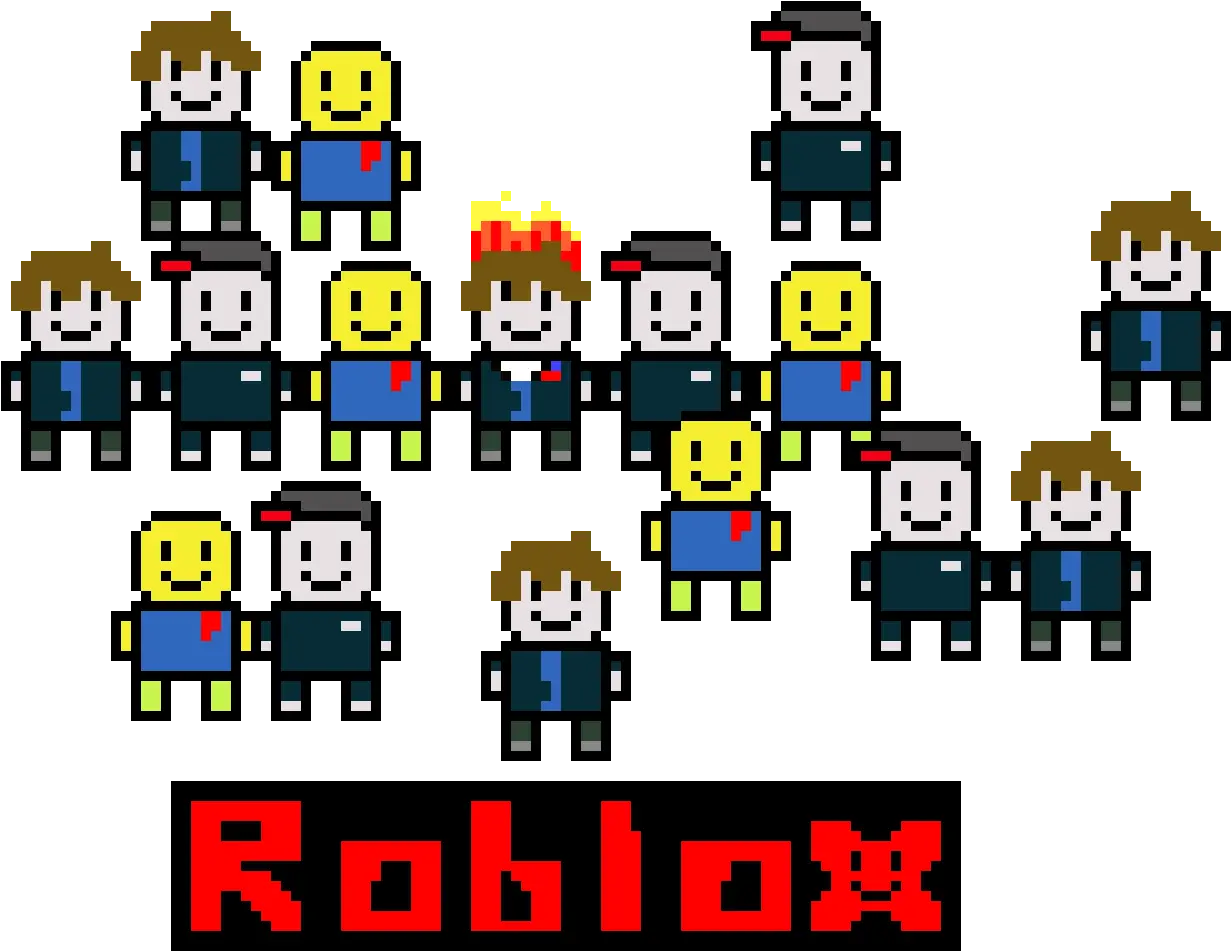 Roblox Guest Png 8bit Roblox Guestnoob And Bacon Hair Roblox Bacon Guest Noob Bacon Transparent Background