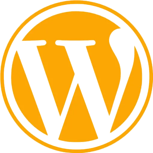 Free Orange Site Logo Icons Wordpress Icon Transparent Png Word Press Logo